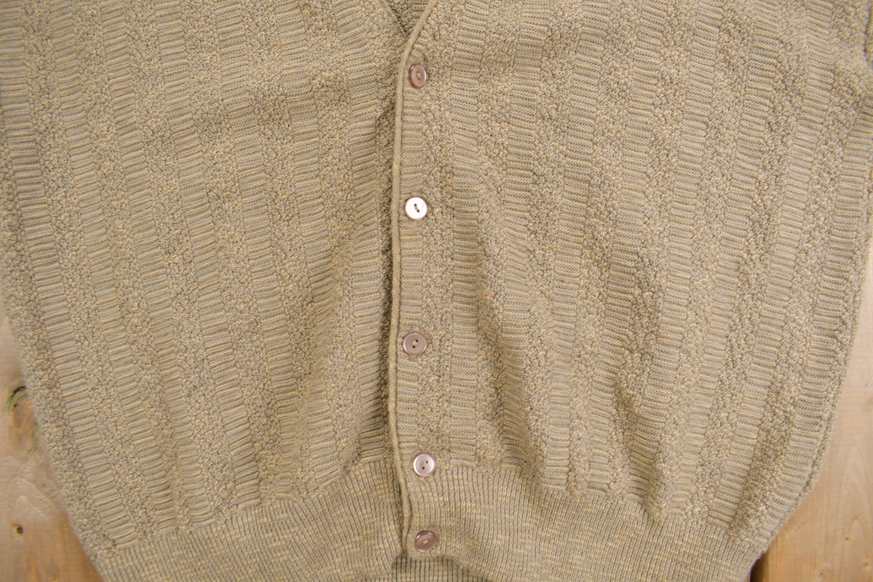 Vintage 1980s Arnold Palmer Robert Bruce Knit Cardigan Sweater