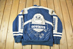 Vintage Y2K Dallas Cowboys NFL Embroidered Bomber Jacket