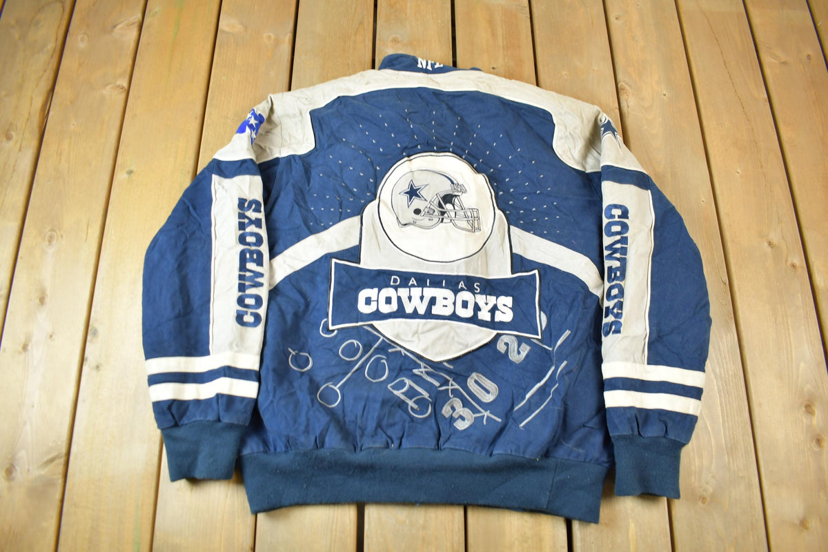 Vintage Y2K Dallas Cowboys NFL Embroidered Bomber Jacket