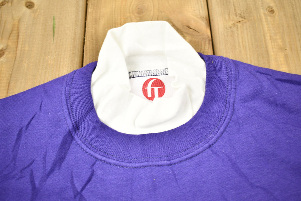 Vintage 1990s Cute Winter Theme Double Neck Crewneck