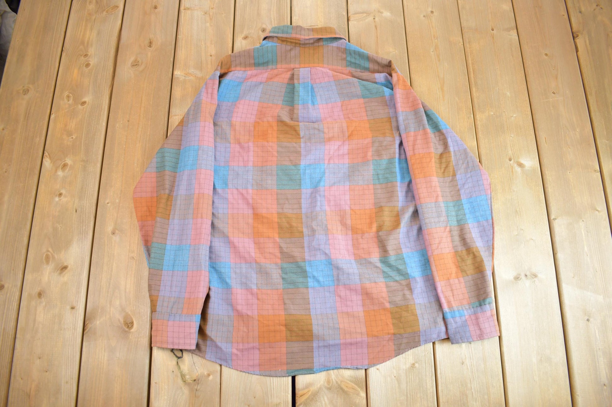 Vintage 1990s Par Four Sportswear Plaid Flannel Long Sleeve Button Up