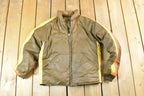 Vintage 1980s Reverse Camo Down Puffer Jacket