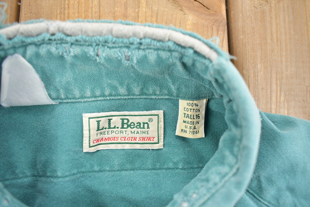 Vintage 1990s LL Bean Chamois Cloth Shirt