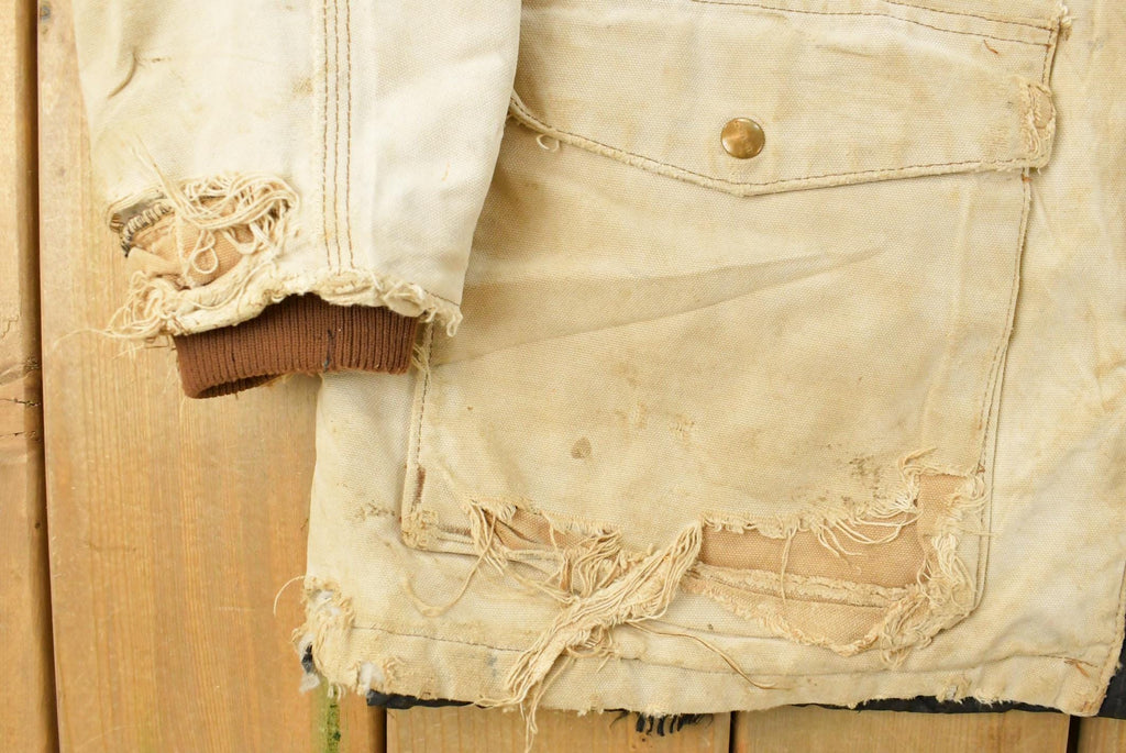 Vintage 1990s Carhartt Sun Faded Canvas Jacket Men's XL