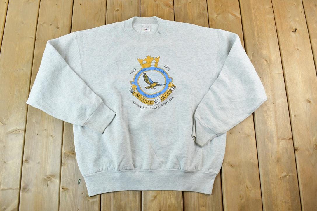Vintage 1993 Royal Canadian Air Cadets Souvenir Crewneck Sweatshirt