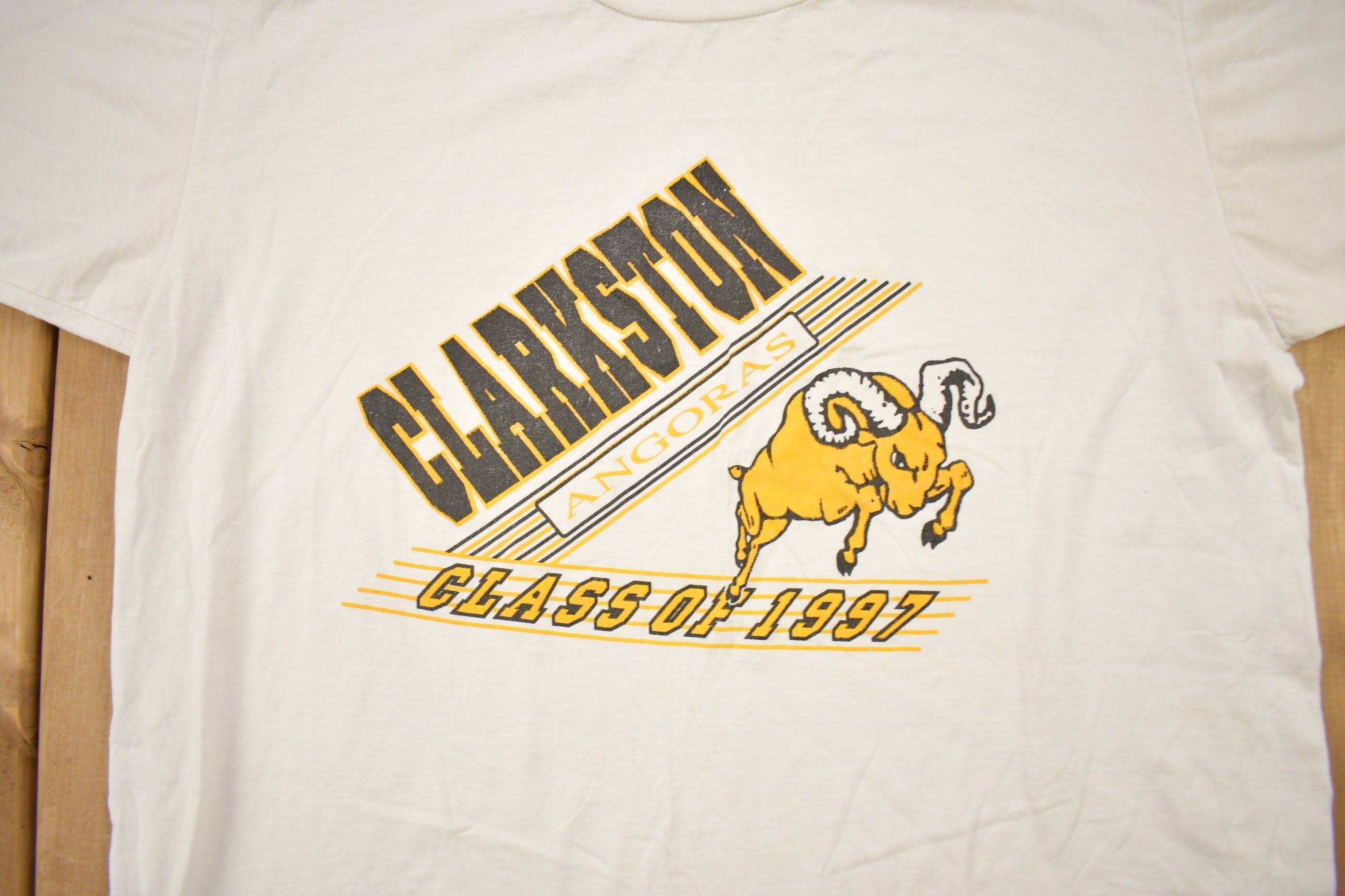 Vintage 1997 Clarkson Angoras Class Of 97 Graphic T Shirt
