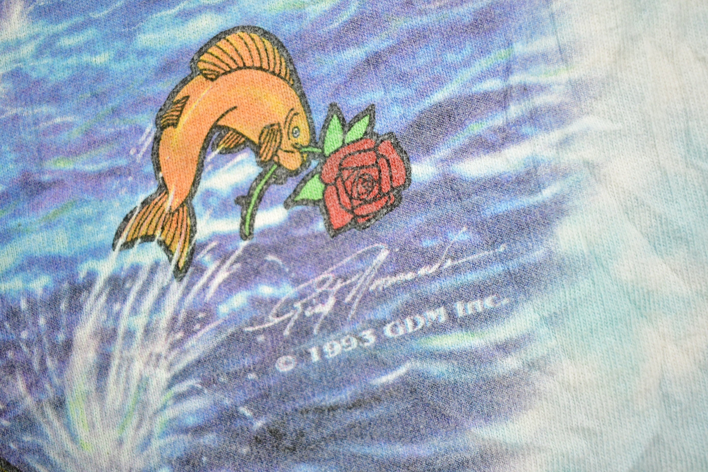 Vintage 1993 Grateful Dead Ship Of Fools All Over Print Pirate T-shirt