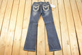 Vintage Deadstock Y2K Grace LA Bedazzled Low Rise Jeans Women's Size 27x30