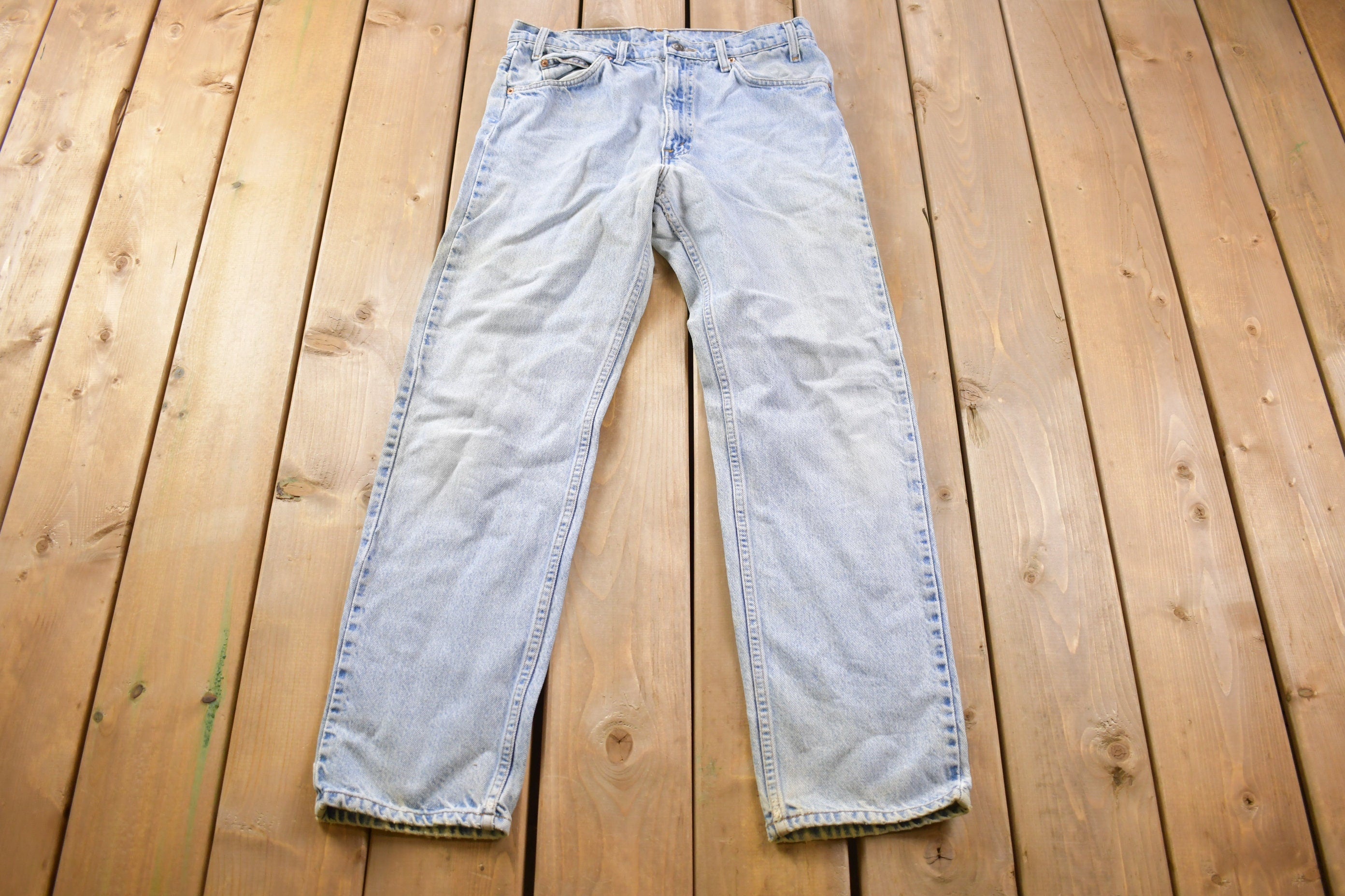 Vintage 1990s Levi's 505 Orange Tab Jeans Size 30 x 29.5