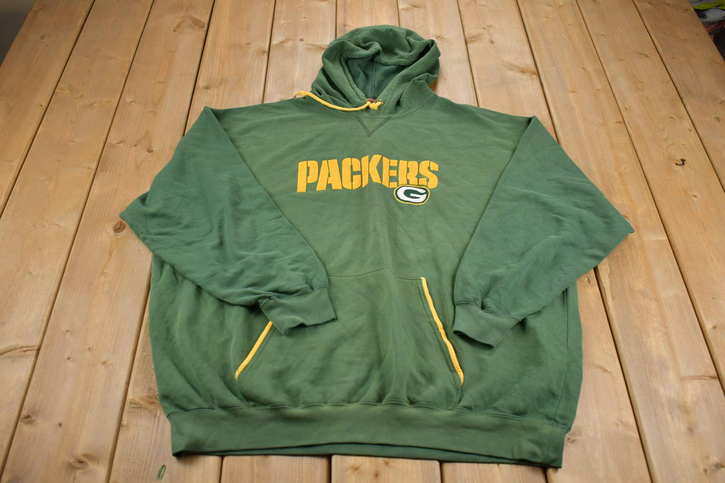 Vintage Y2K Green Bay Packers Embroidered Hoodie