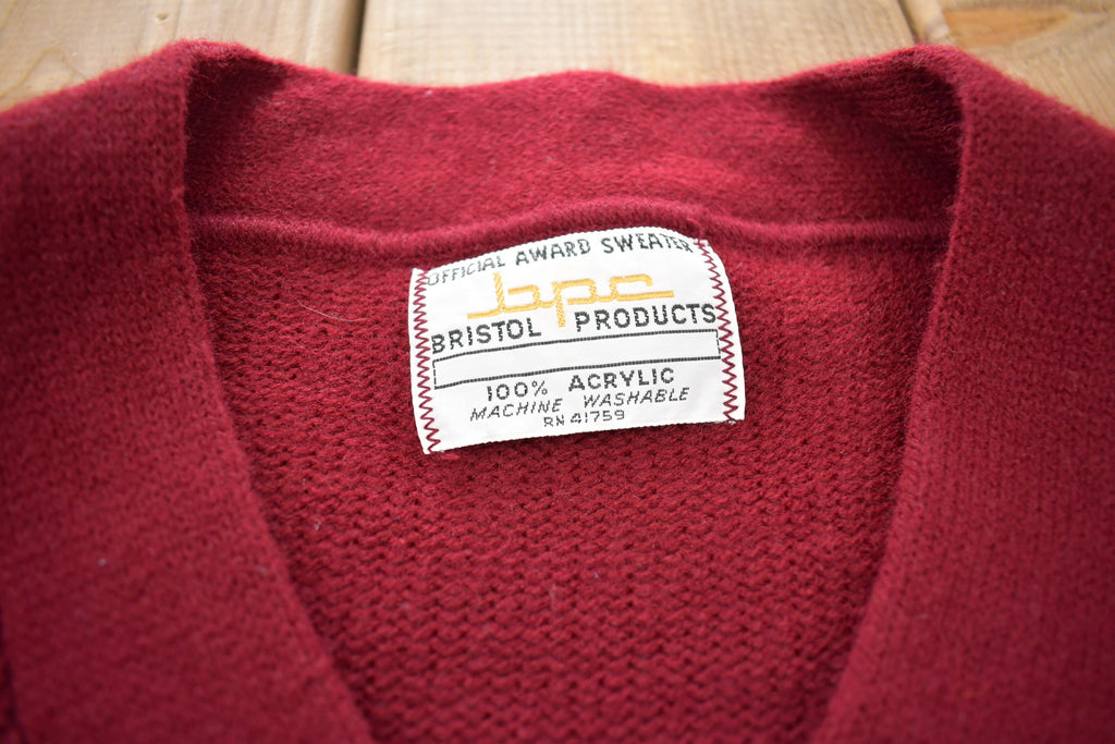 Vintage 1970s Lakers Football Knitted V-Neck Sweater