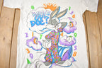 Vintage 1992 Looney Tunes Bugs Bunny Pajama T-Shirt Made In Canada
