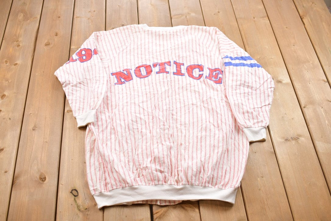 Vintage 1990s Esleep Pinstripe Button Up Pyjama Shirt