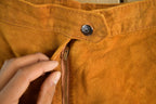 Vintage 1960s 1970s Leather Suede Bootcut Pants Jeans Women's 28 x 30.5