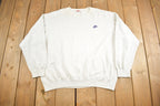 Vintage 1990s Nike Grey Tag Mini Logo Crewneck Sweatshirt