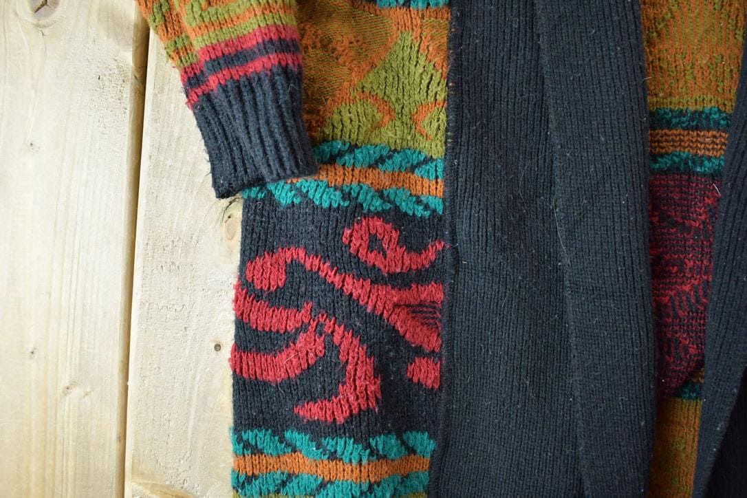 Vintage 1990s Courtney Rhodes Knit Open Long Sweater