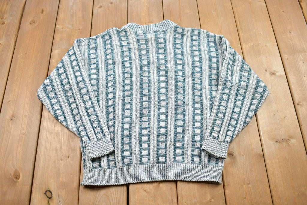 Vintage 1990s Atlantic Traders Knitted Crewneck Sweater
