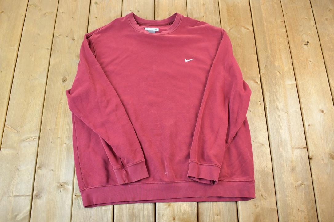Vintage 1990s Nike Embroidered Mini Swoosh Crewneck Sweatshirt