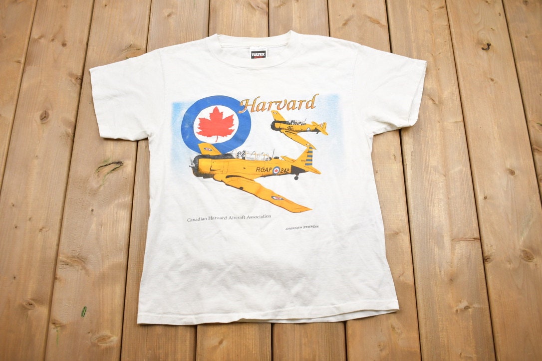 Vintage 1990s Canadian Harvard Aircraft Association T-Shirt