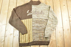 Vintage 1990s Southpole Knit Abstract Pattern Crewneck Sweater Mens M