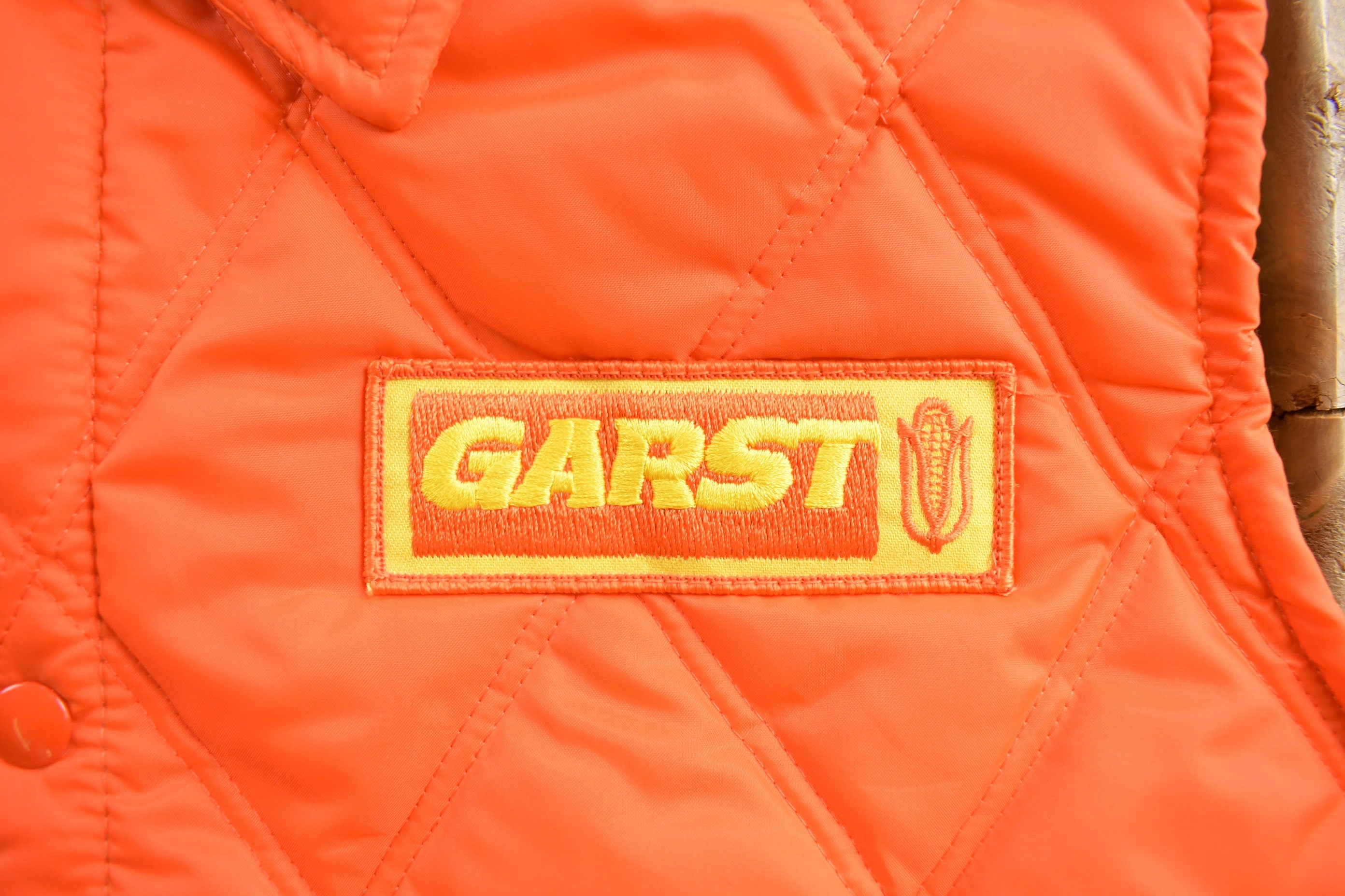 Vintage 1980s Garst Seed Company Puffer Vest