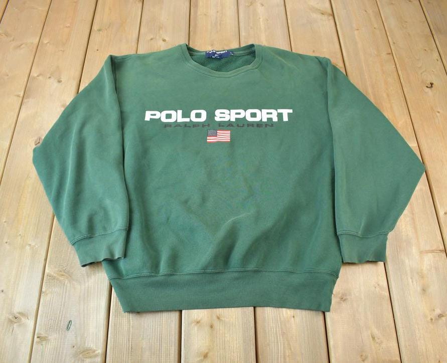 Vintage 1990s Polo Sport Ralph Lauren Crewneck Sweatshirt Made In USA