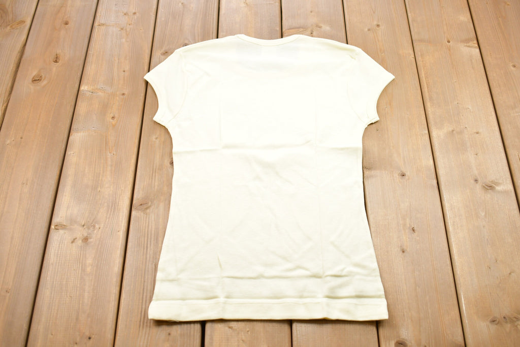 Vintage 1970s Basic Beige T-Shirt