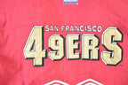 Vintage 1990s San Francisco 49ers Pro Line Logo Authentic NFL Football Quarter Zip Pullover Jacket