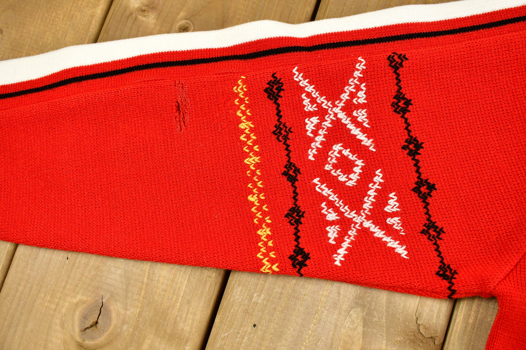 Vintage 1970s KP Western Style Knitted Sweater