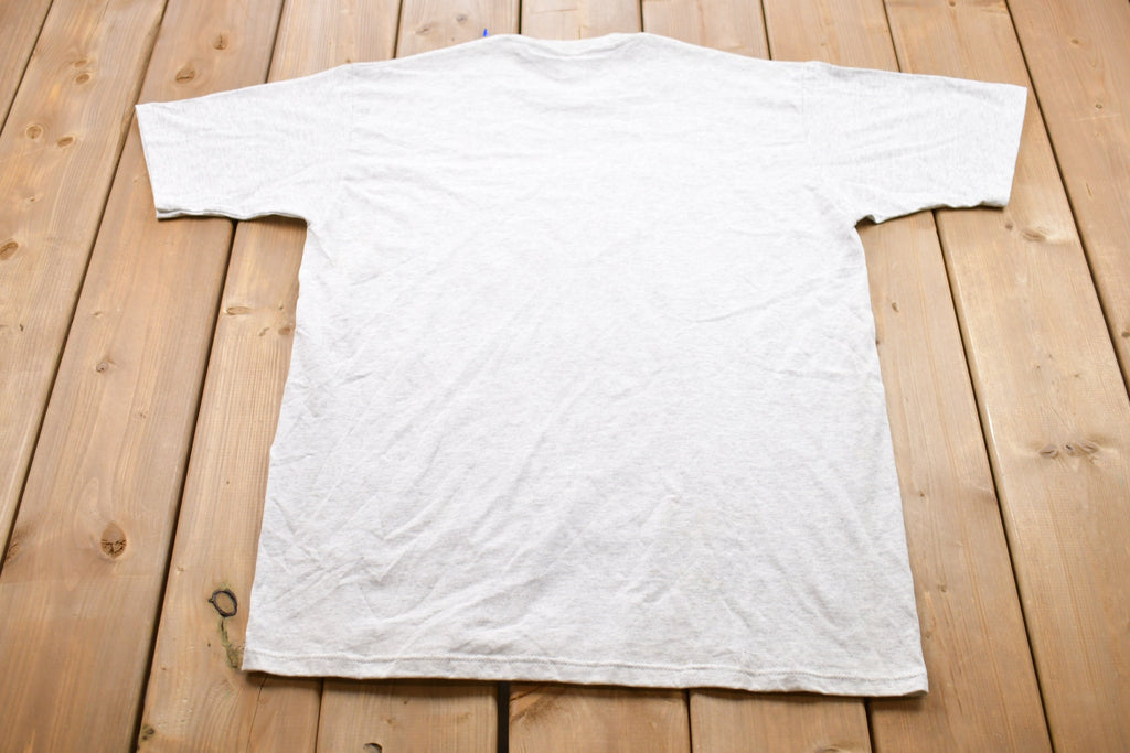 Vintage 1990s New Castle Plaid Graphic T-Shirt