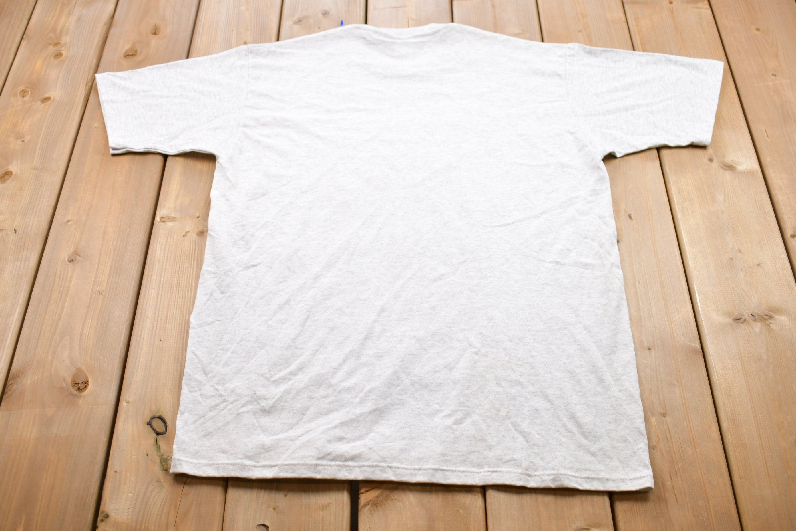 Vintage 1990s New Castle Plaid Graphic T-Shirt