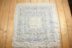 Vintage 1980s Grey Abstract Paisley Print Scarf