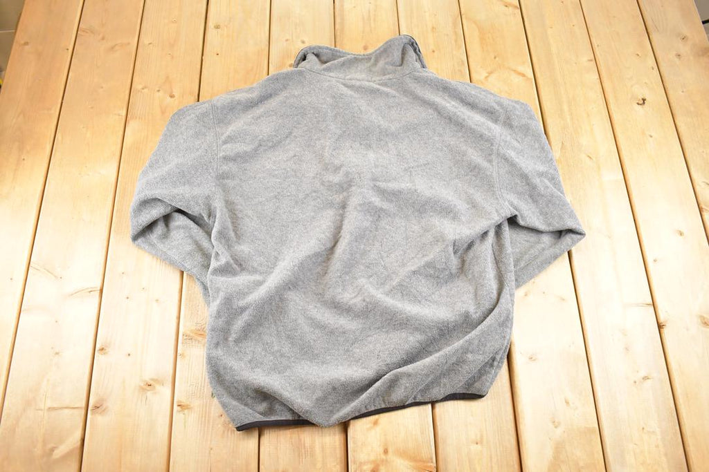 Vintage 1990s Nautica Competition Fleece Sweater Men's M / Outdoorsman / 90s Outdoorsman Sweater / Fleece Hiking Zip up