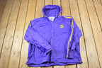 Vintage 1990s Purple Minnesota Vikings NFL Windbreaker Full Zip Unique Sports Generations Jacket
