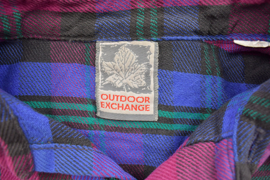 Vintage 1990s Outdoor Exchange Plaid Button Up Shirt
