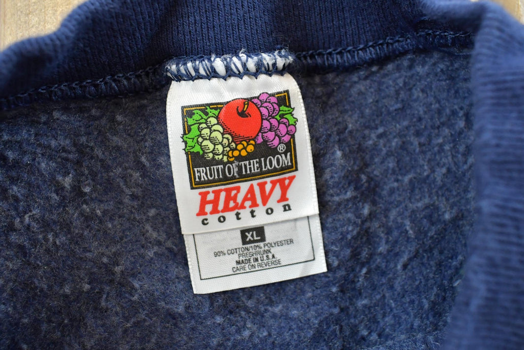 Vintage 1990s Loras College Collegiate Crewneck Sweatshirt Men's L / 90s Fruit of the Loom / NCAA Sweatshirt / Sports / Made In USA