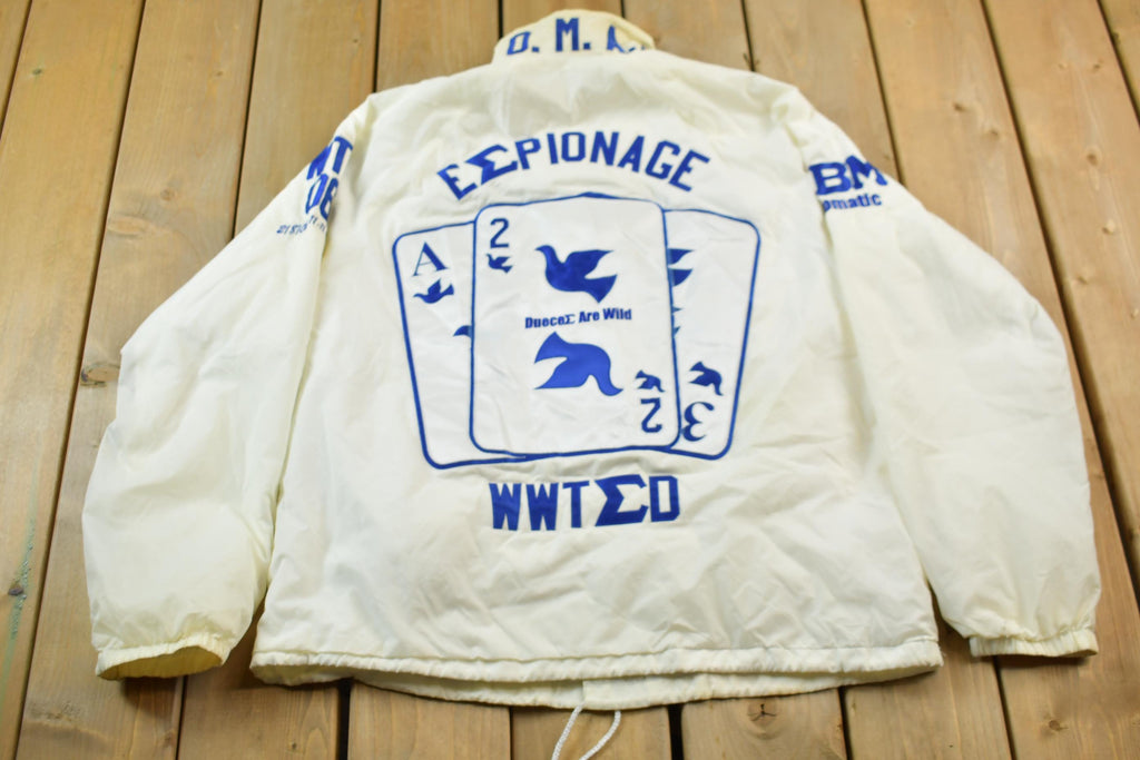 Vintage 1980s Veste Phi Beta Sigma Fraternity Line Jacket
