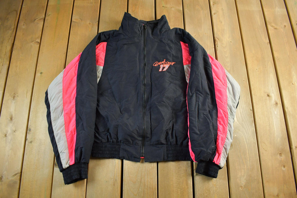 Vintage 1990s Nascar Darrell Waltrip Full Zip Jacket Adult Large / Sportswear / Streetwear Fashion / Racing Coat/ Automotive Apparel