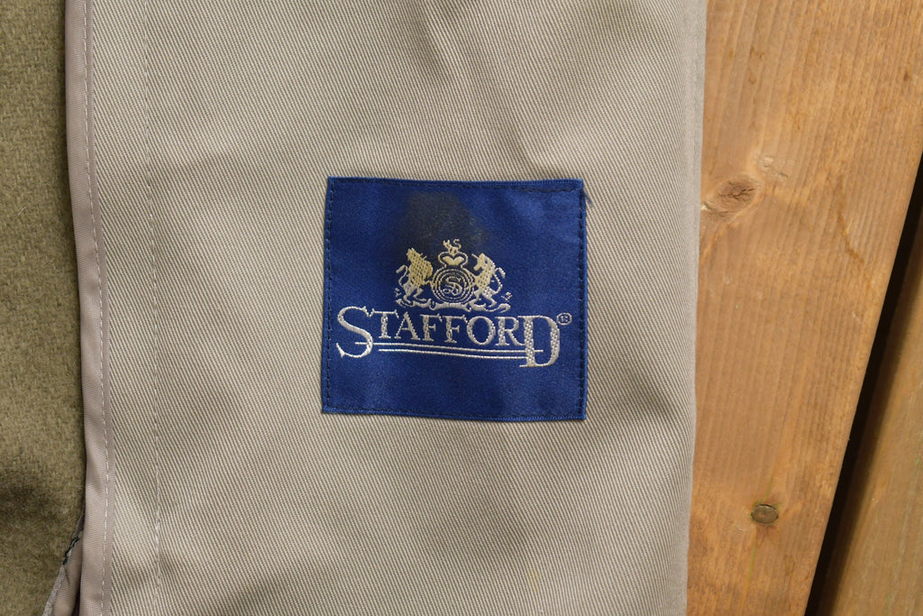 Vintage 1980s STafford Full Length Trench Coat