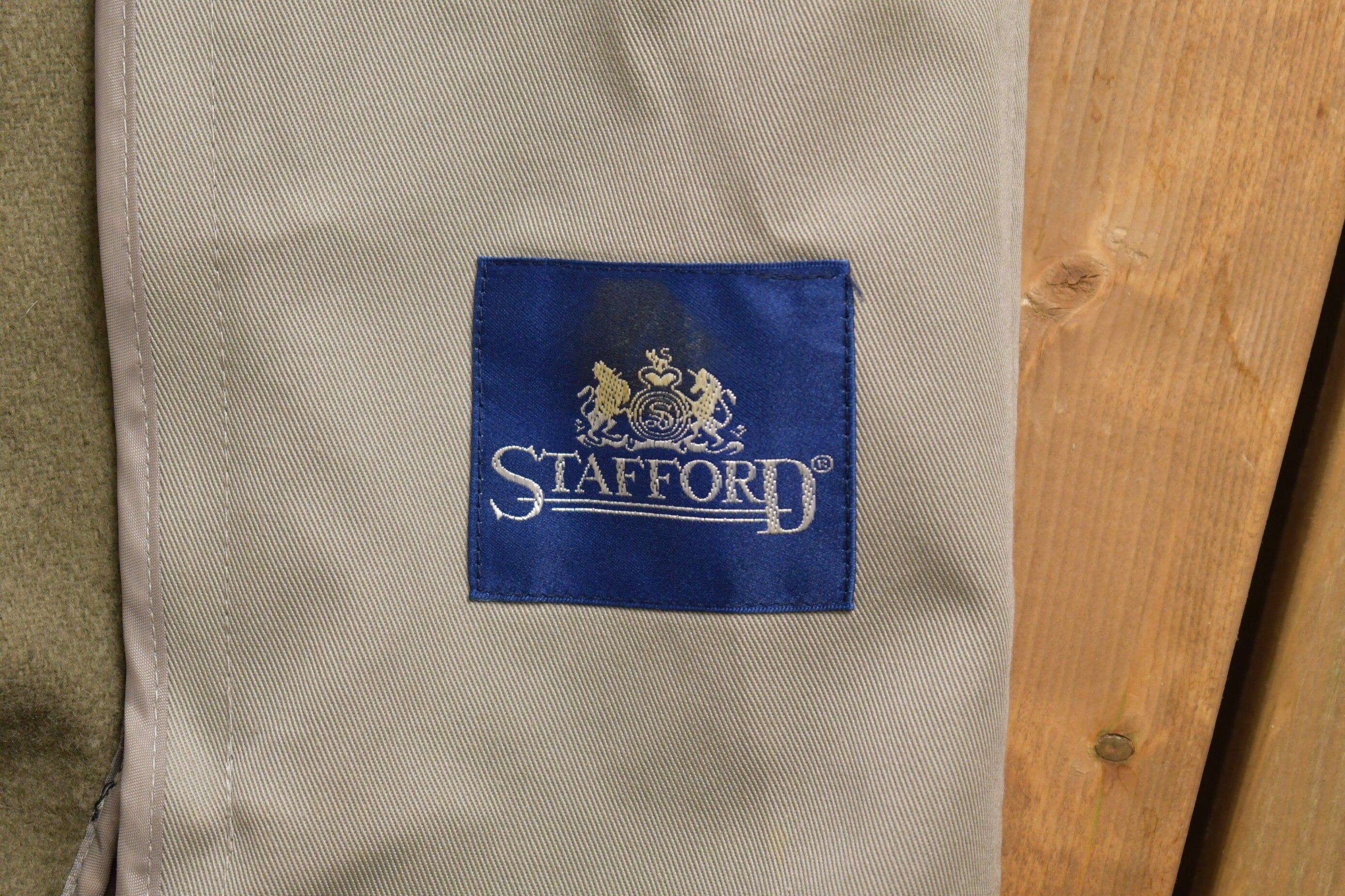 Vintage 1980s STafford Full Length Trench Coat