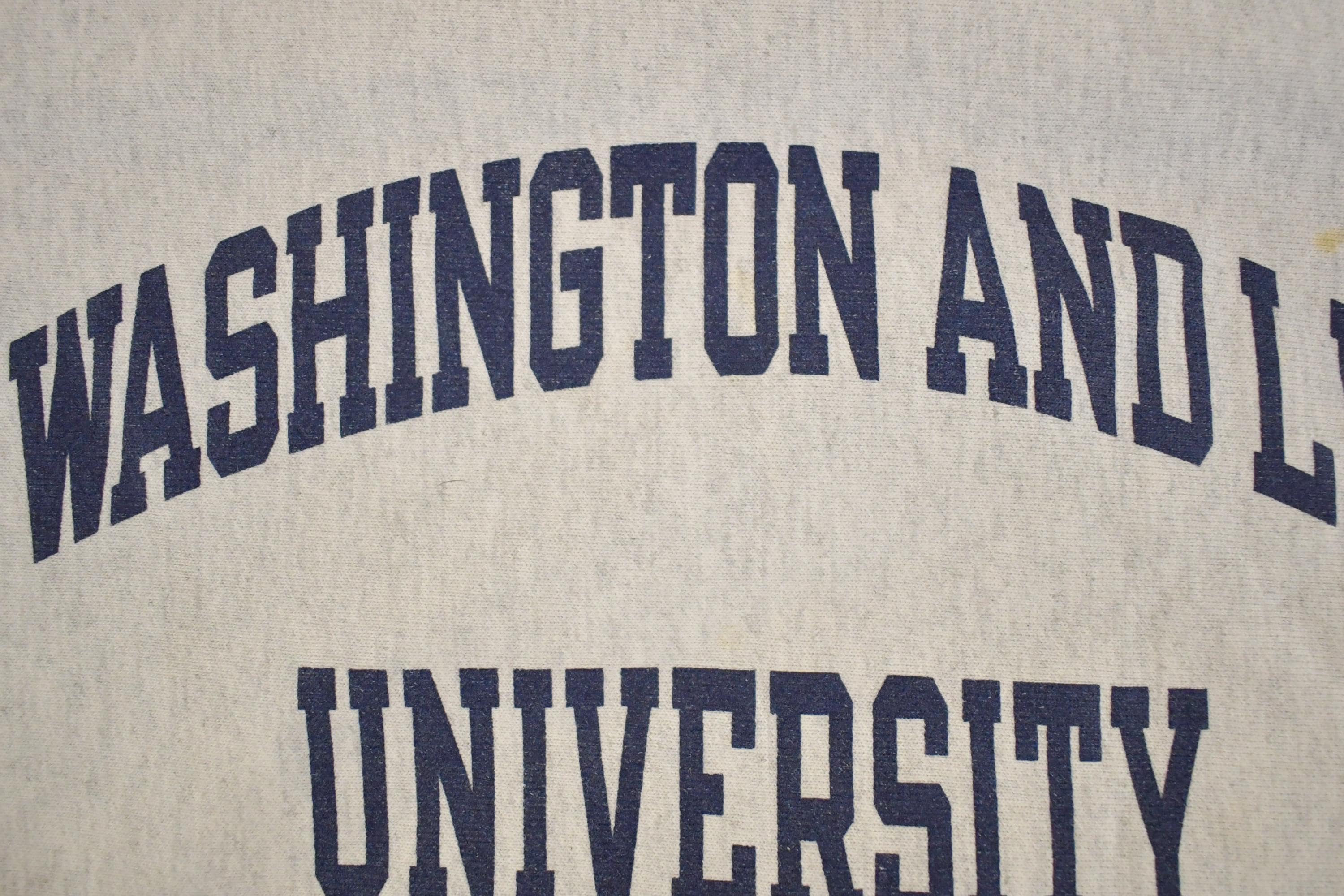 Vintage Y2K Washington And Lee Champion Reverse Weave Sweatshirt Men's L / 2000s Heavyweight Sweater / 2000s Cross Grain