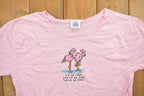 Vintage 1990s Pink Flamingo Graphic T-Shirt