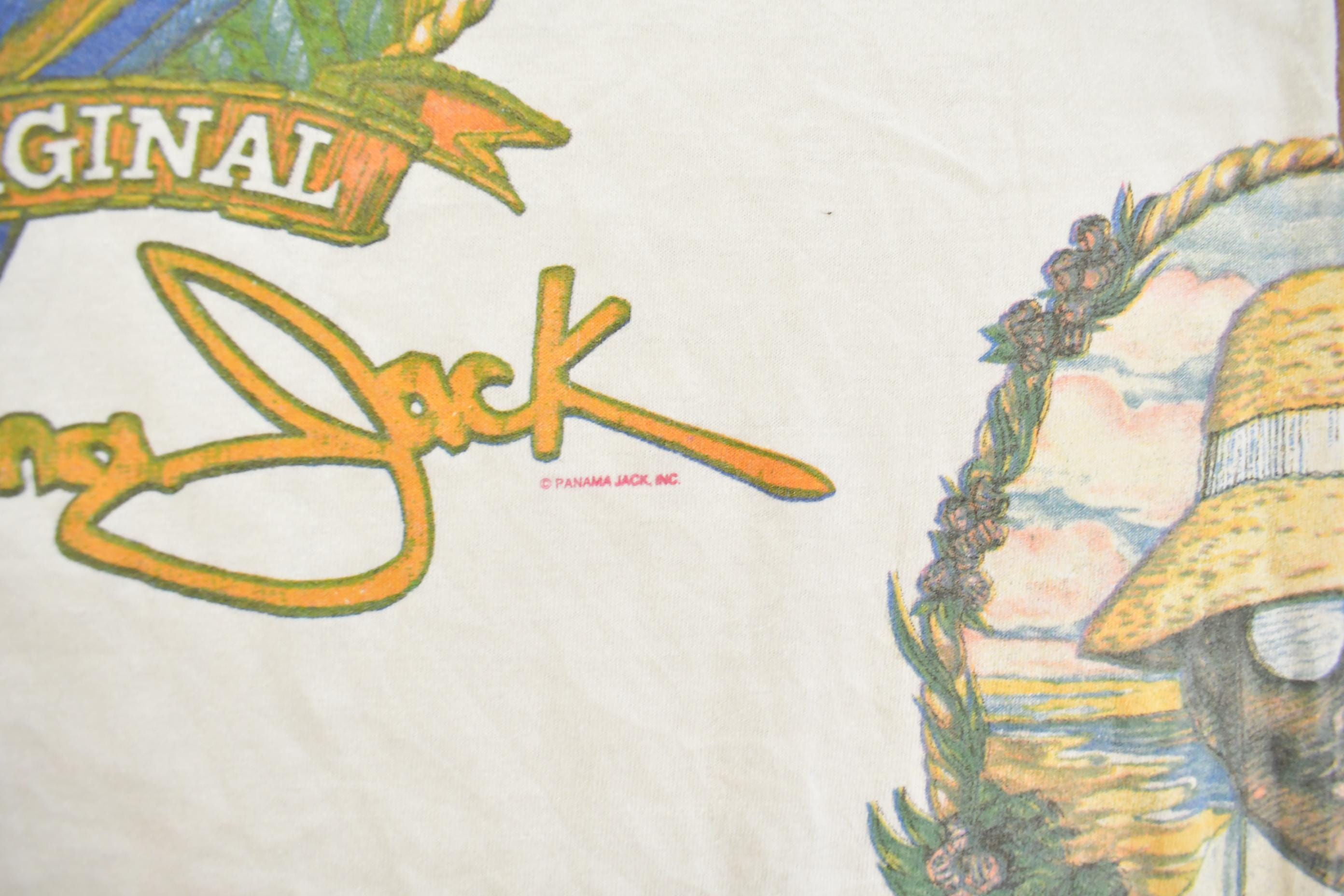 Vintage 1990s Panama Jack Tropical Flower Graphic T-Shirt Men's XL