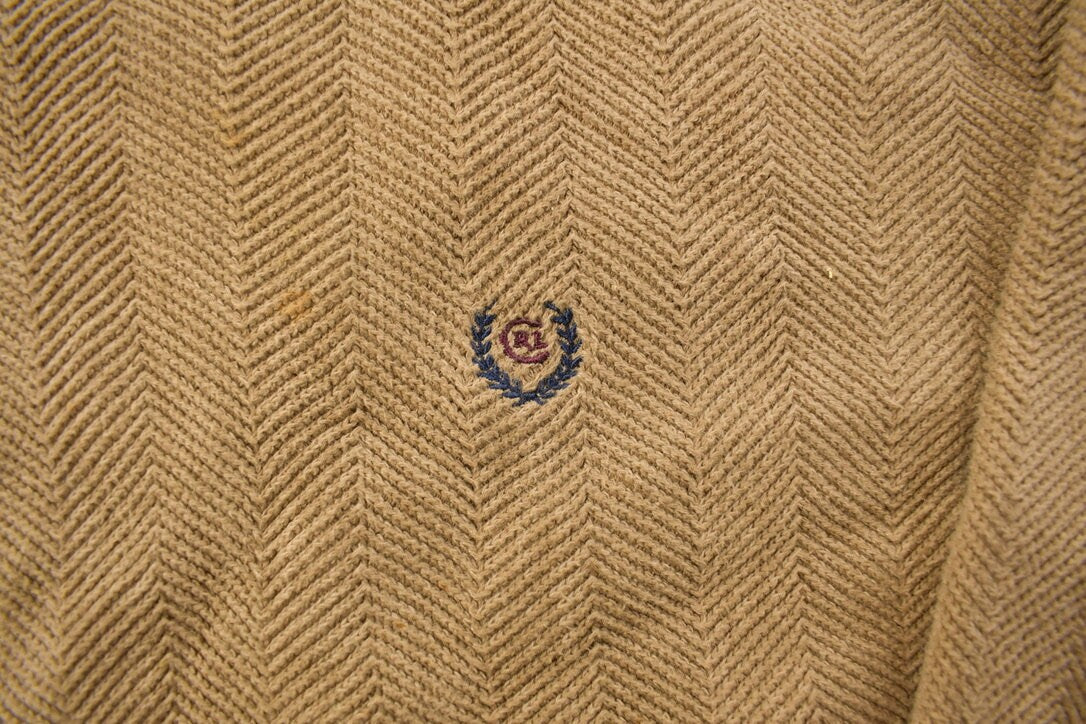 Vintage 1990s Chaps Ralph Lauren Knitted Crewneck Sweater / Vintage 90s Crewneck / All Over Pattern / Colorful / Sweatshirt