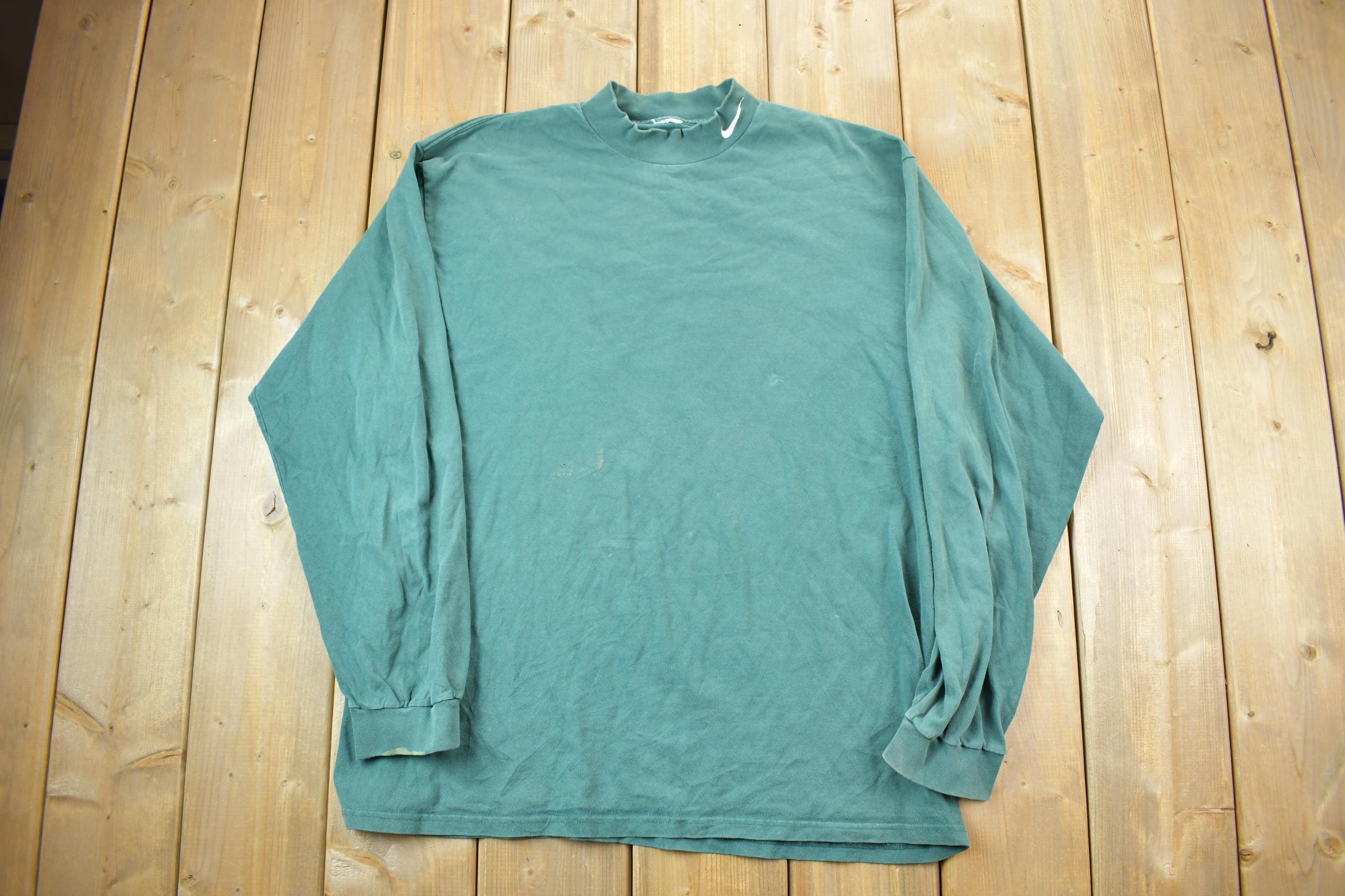 Vintage 1990s Nike Embroidered Mini Swoosh Crewneck Sweatshirt