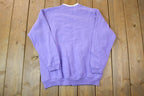 Vintage 1990s Top Stitch By Morning Sun Butterfly And Flowers Cute Double Collar Crew Neck Sweater