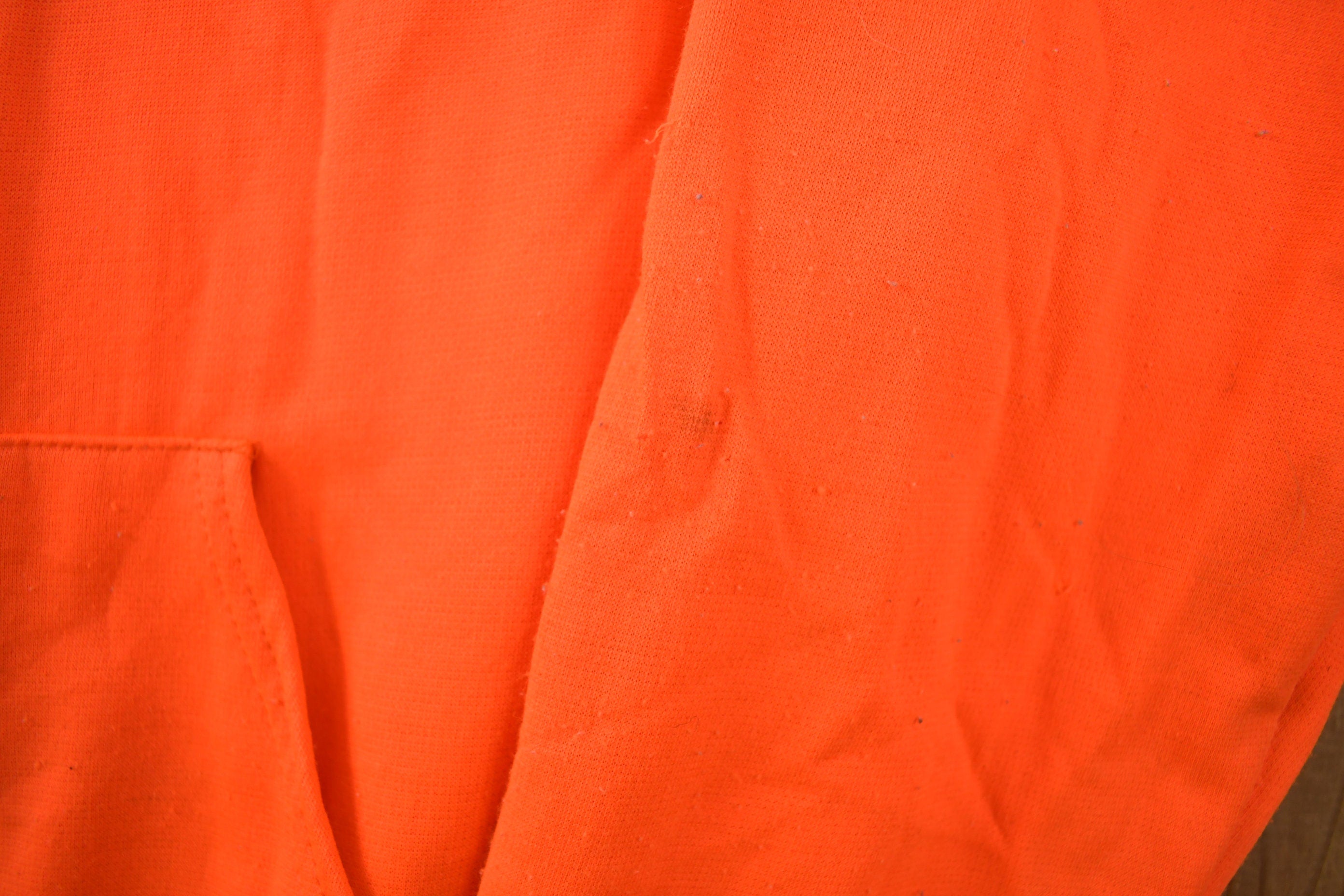 Vintage 1990s Neon Orange Bassett-Walker Hoodie