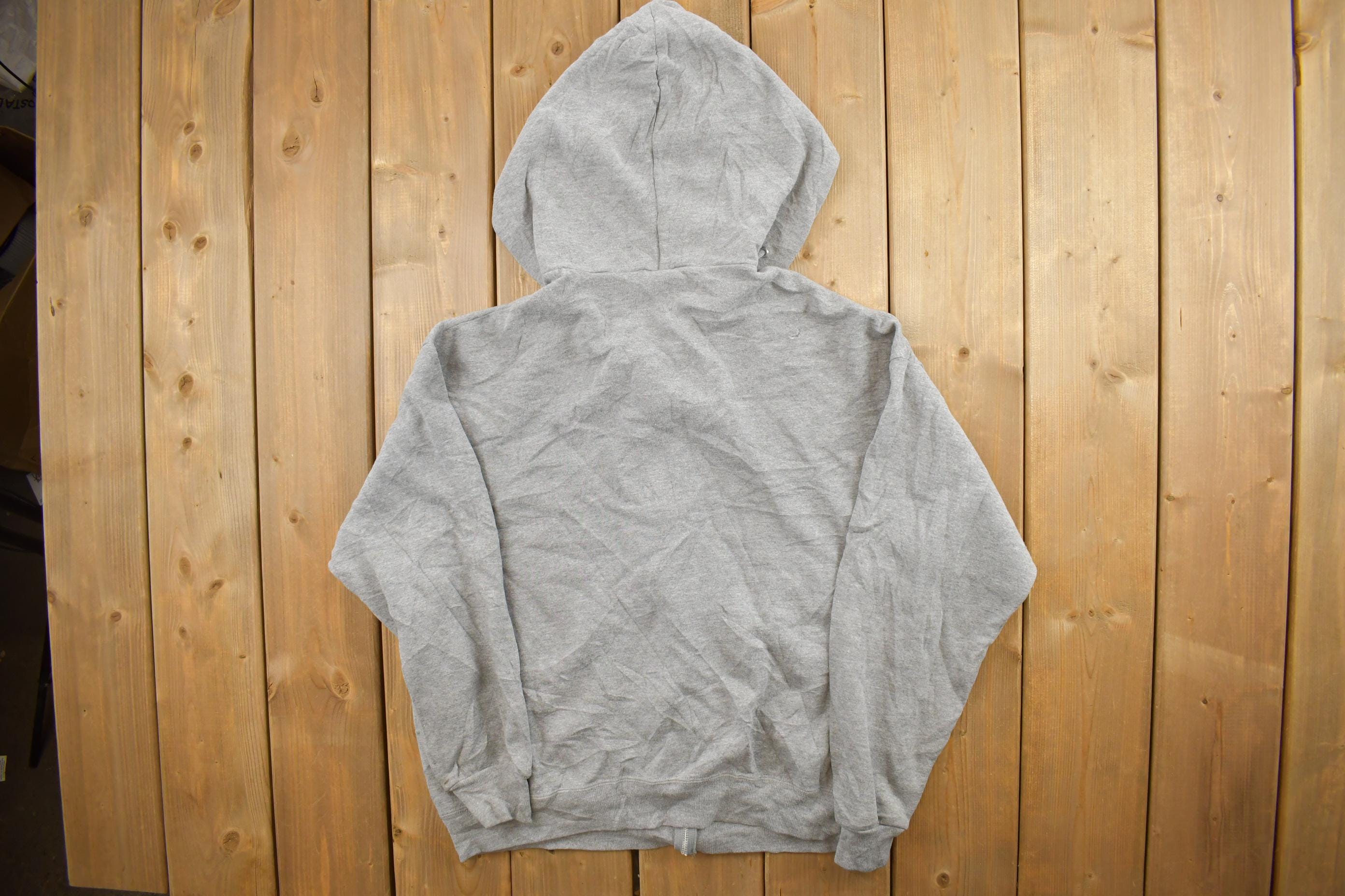 Vintage 1990s Grey Zipper Hoodie