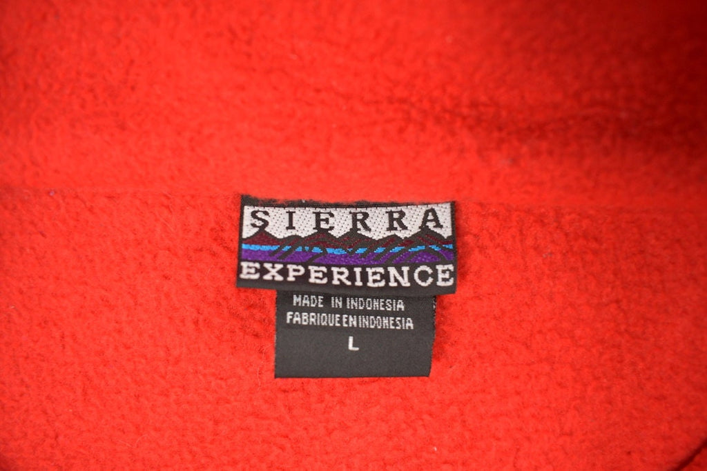 Vintage 1990s Red Sierra Experience Fleece Sweater