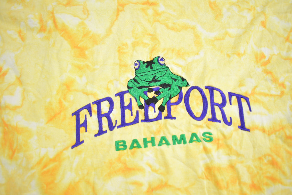 Vintage 1990s Freeport Bahamas Embroidered Souvenir T Shirt